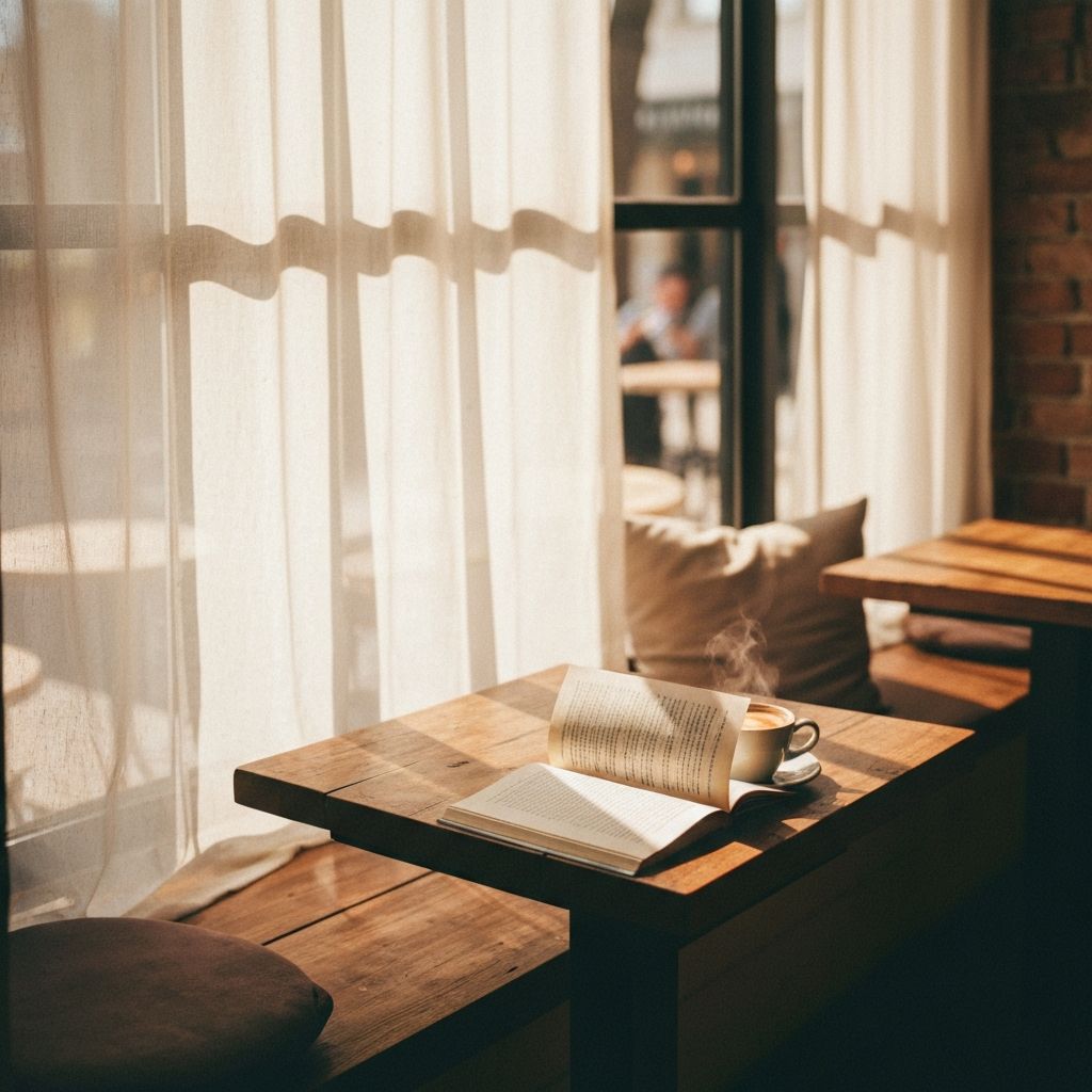 Morning coffee by the window at Sayu Cafe