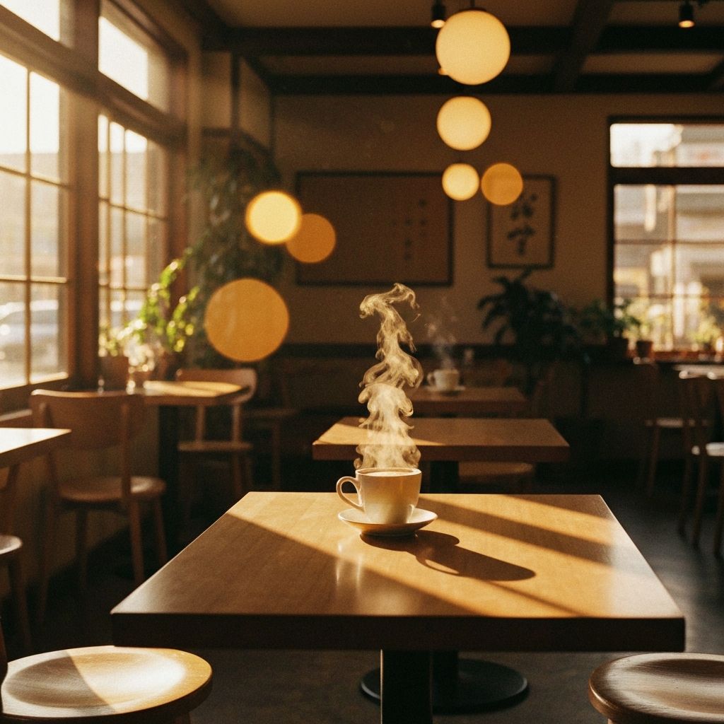Sayu Cafe warm morning interior
